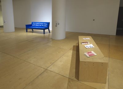 Crip, 2022. Installation view, two benches.
